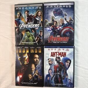 Marvel DVD Lot Of 4 - Avengers Avengers: Age of Ultron Iron Man Ant-Man